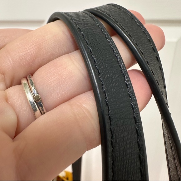 Kate Spade Coated Canvas Leopard Print Black Leather Trim Large Tote NWT - Picture 8 of 13